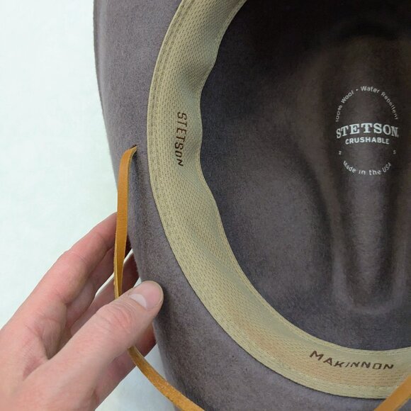 Stetson Makinnon crushable wool hat Large - Picture 10 of 14
